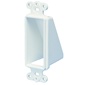 Arlington Single-Gang Reversible Scoop Hood - White