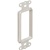 Arlington Single-Gang Entrance Plate - White