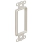 Arlington Single-Gang Entrance Plate - White
