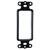 Arlington Single-Gang Entrance Plate - Black