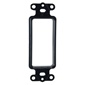 Arlington Single-Gang Entrance Plate - Black