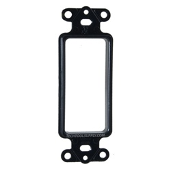 Arlington Single-Gang Entrance Plate - Black