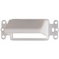 Arlington Single-Gang Horizontal Scoop Hood - White