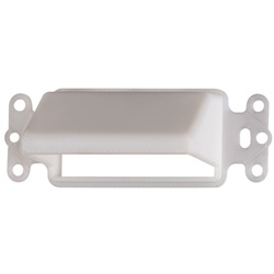 Arlington Single-Gang Horizontal Scoop Hood - White