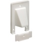 Arlington Single-Gang 2pc. Scoop Plate - White