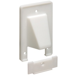 Arlington Single-Gang 2pc. Scoop Plate - White
