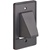 Arlington Single-Gang 2pc. Scoop Plate - Black