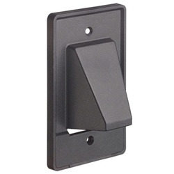 Arlington Single-Gang 2pc. Scoop Plate - Black