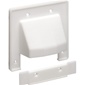 Arlington 2-Gang 2pc. Scoop Plate - White