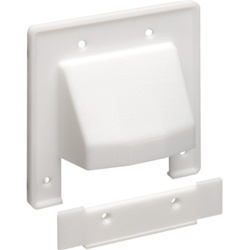 Arlington 2-Gang 2pc. Scoop Plate - White