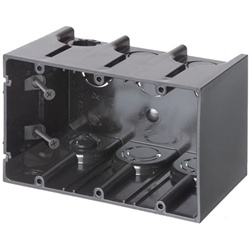 Arlington ONE-BOX 3-Gang Outlet Box