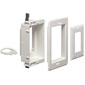 Arlington 1-Gang Recessed Low Voltage Mounting Bracket - White