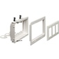 Arlington 3-Gang Recessed Low Voltage Mounting Bracket - White
