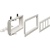 Arlington 4-Gang Recessed Low Voltage Mounting Bracket - White