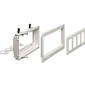 Arlington 4-Gang Recessed Low Voltage Mounting Bracket - White