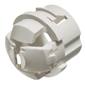 Arlington White Button Non-Metallic Cable Connector