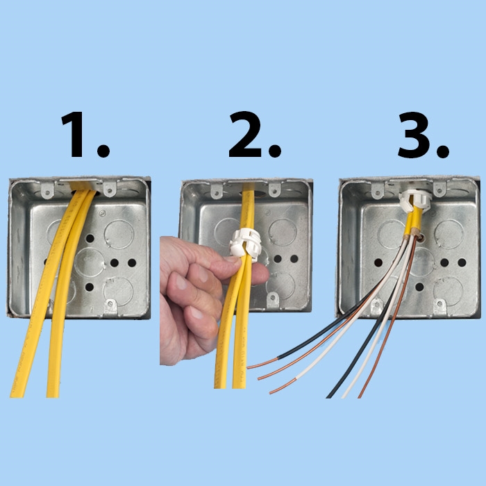 3/4'' Snap-In Non-Metallic Cable Connector