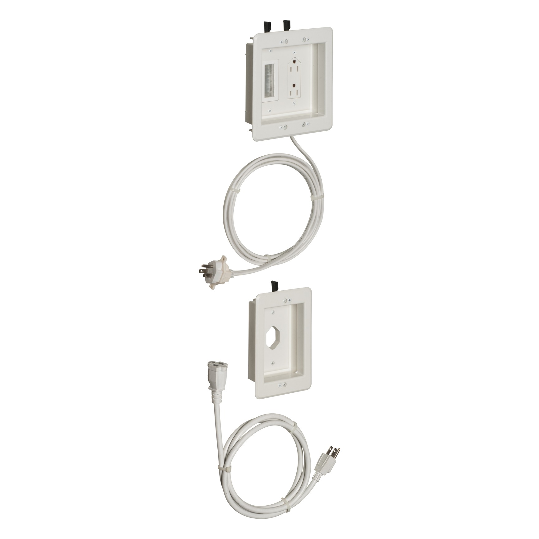 Arlington 2-Gang Upper / 1-Gang Lower Pre-Wired TV Bridge Kit III