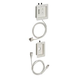 Arlington 2-Gang Upper / 1-Gang Lower Pre-Wired TV Bridge Kit III