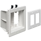 Arlington Recessed TV Box for Power and Low Voltage - 2-Gang