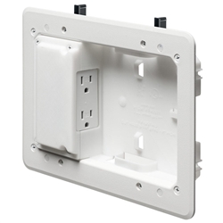 Arlington TVL508 Low Profile Power TV Box 5 by 8 inch