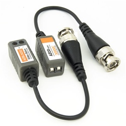 Pair of 1 Channel Passive Pigtail Video Baluns