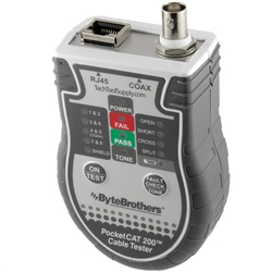 Byte Brothers Pocket CAT 5/6 & Coax Tester