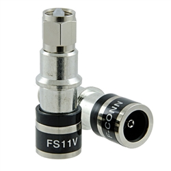FS11 F-Conn Compression Connector For RG11 - Bag of 25