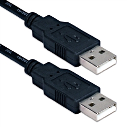 QVS USB 2.0 Certified Type A Male to Male Cable - 6ft