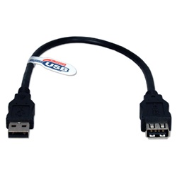 QVS USB 2.0 Certified Port Saver - 1ft.