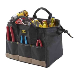CLC's traditional BigMouth tote bag has 14 pockets, opens wide for easy access to tools and parts, with padded handles for easy carrying.