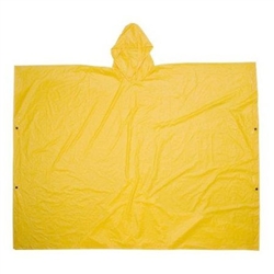Lightweight PVC Poncho, Yellow