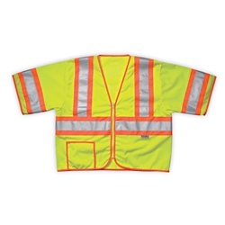 Sleeved Safety Vest, ANSI Class 3, Lime-Yellow - 2XL