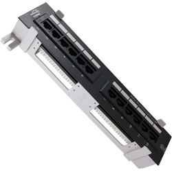 Wall Mount Mini 12-Port Patch Panel CAT5E