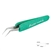 Tweezer, ESD-Safe, Soft-Grip, Fine Tip Curved