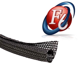 1/2” Black Techflex Flexo PET Expandable Braided Sleeving 100ft