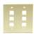 Dual 6 Port Wall Plate - Ivory