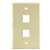 2 Port Wall Plate Ivory
