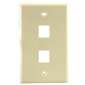 2 Port Wall Plate Ivory