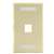 1 Port Wall Plate Ivory - ID