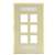 6 Port Wall Plate Ivory - ID