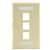 3 Port Wall Plate Ivory - ID
