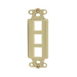 HellermannTyton Decora Plate - 3/Ivory