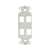 HellermannTyton Decora Plate - 4/White