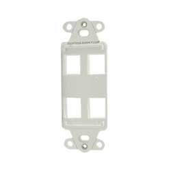 HellermannTyton Decora Plate - 4/White