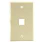 1 Port Wall Plate Ivory