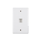 1 Port Wall Plate White