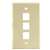 3 Port Wall Plate Ivory