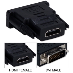 QVS Male DVI to Female HDMI Adapter
