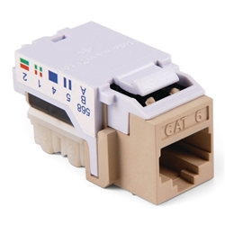 HellermannTyton CAT6 RJ45 Keystone Jack - Ivory